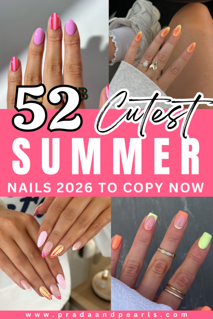 summer nails, summer nails 2026, summer nail ideas, summer nail designs, summer nails simple, summer nails colorful, bright nails, floral nails, summer floral nails