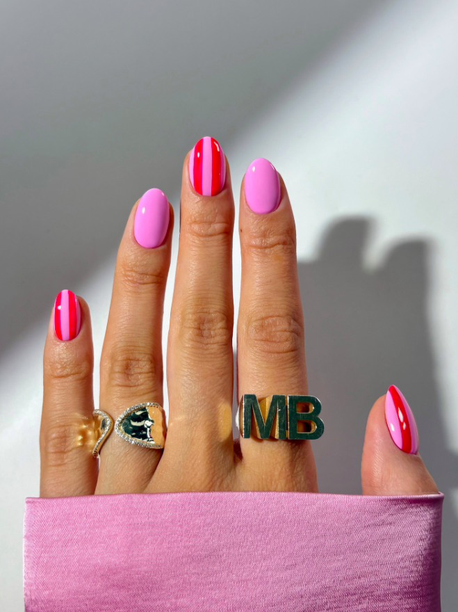 summer nails, summer nails 2026, summer nail ideas, summer nail designs, summer nails simple, summer nails colorful, bright nails, striped nails