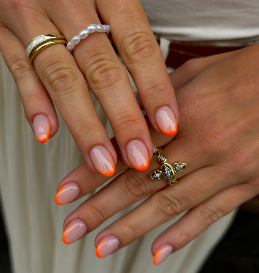 summer nails, summer nails 2026, summer nail ideas, summer nail designs, summer nails simple, summer nails colorful, bright nails, neon french nails