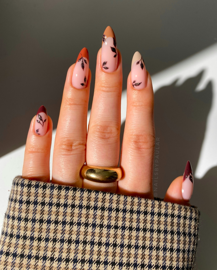fall nails, fall nails 2026, easy fall nails 2026, simple fall nails, fall nail designs, fall nails acrylic, fall nail ideas, 2026 nail ideas, french nails fall, french nail ideas, fall leaf nails
